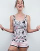 Simpson pj's, roze set